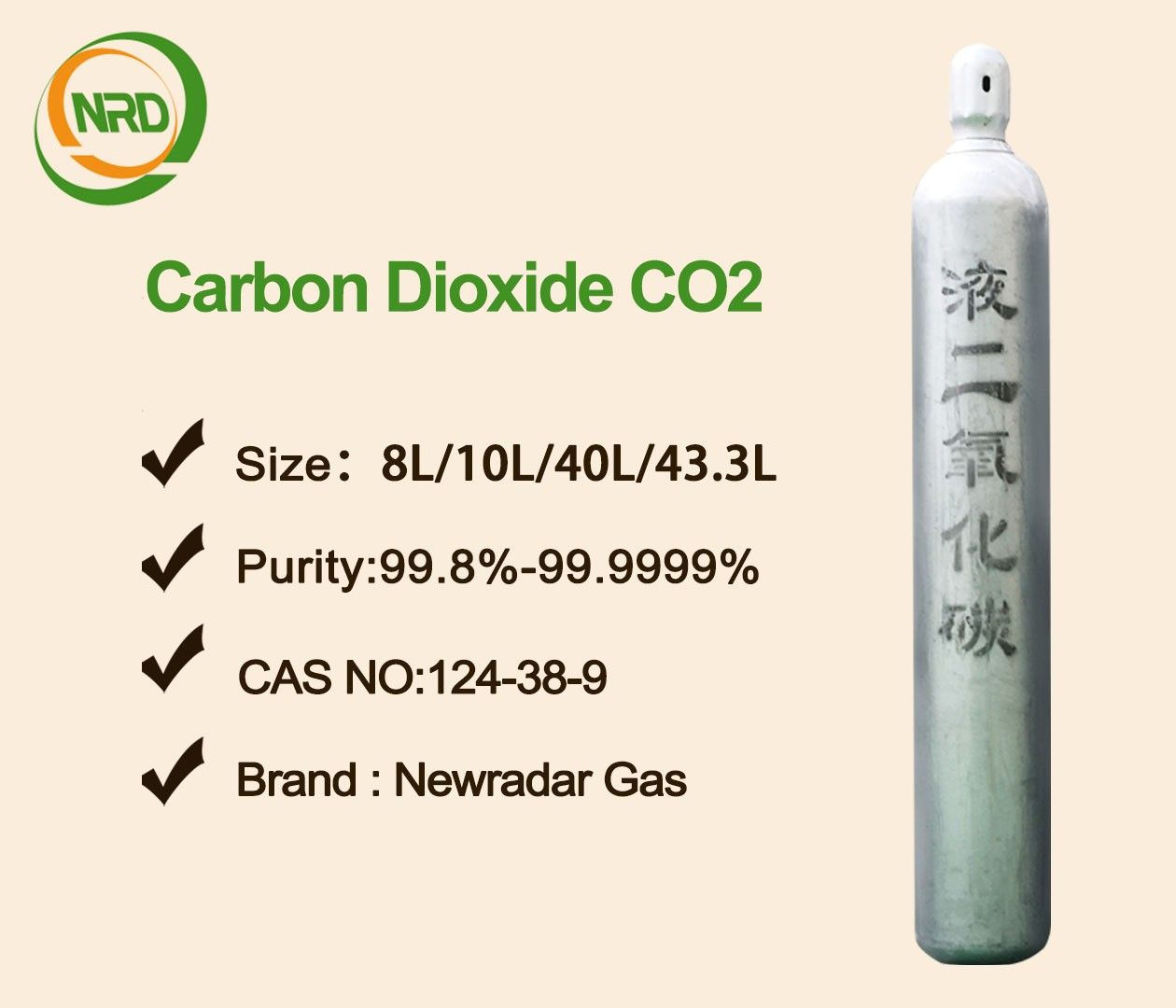 How many kilograms of full carbon dioxide cylinder?